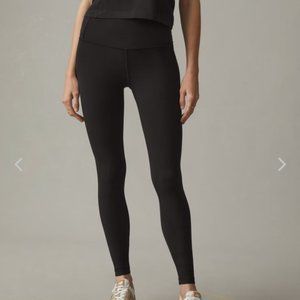 Black Cotton High Rise Leggings